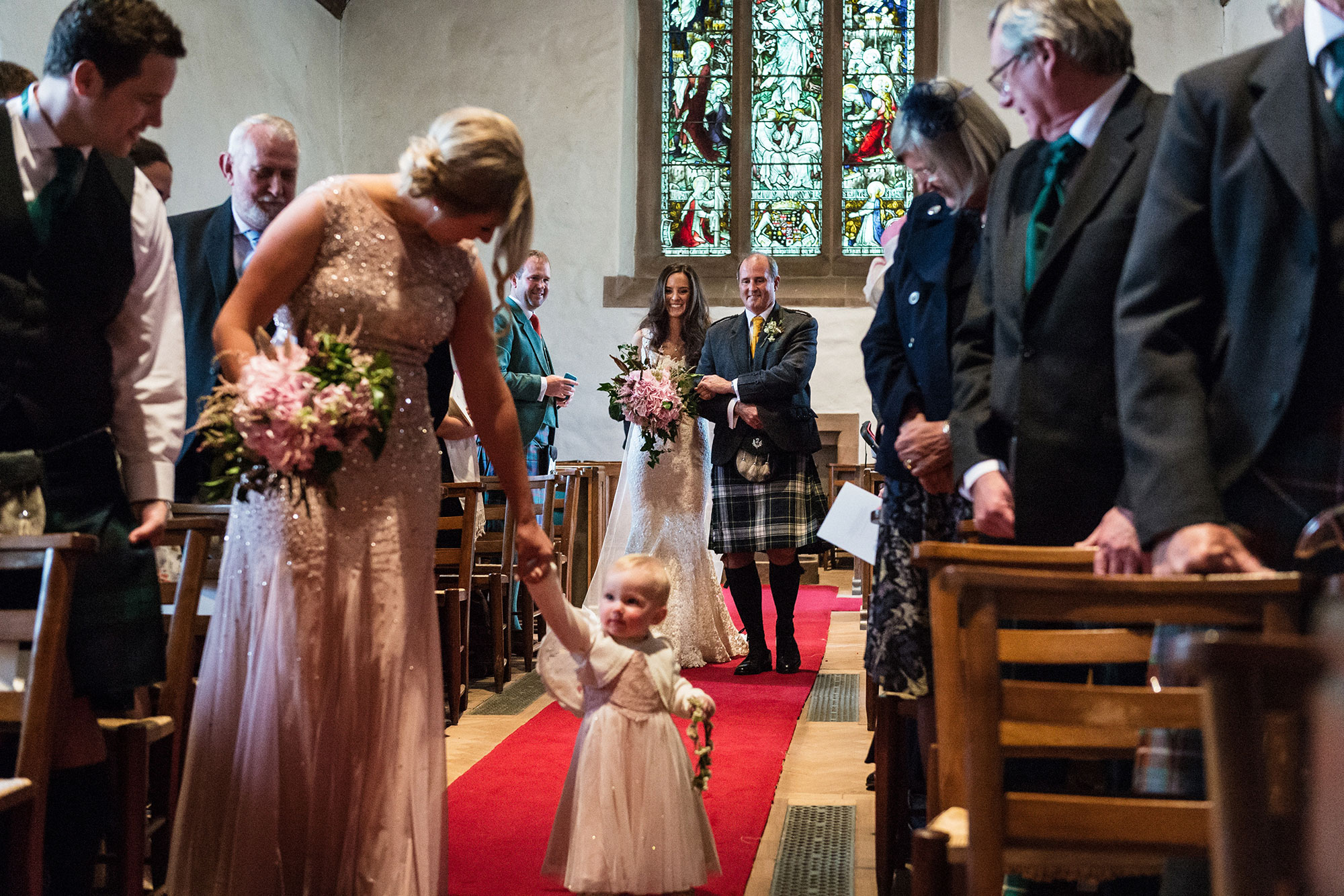 Entrance of the bride North Berwick wedding
