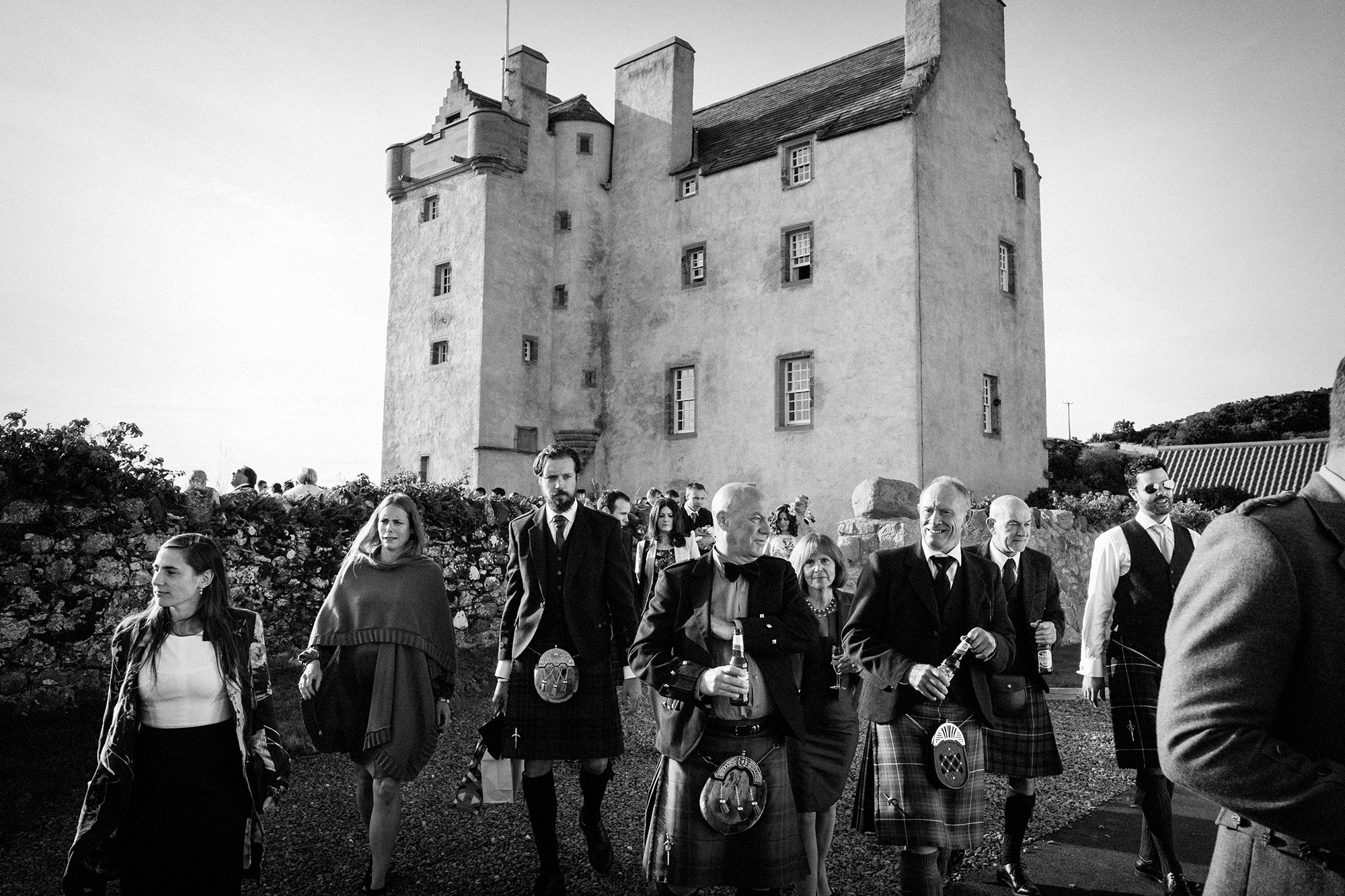 Guests at wedding Fenton Tower