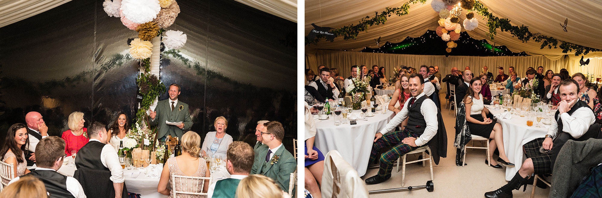 Speeches at wedding East Lothian