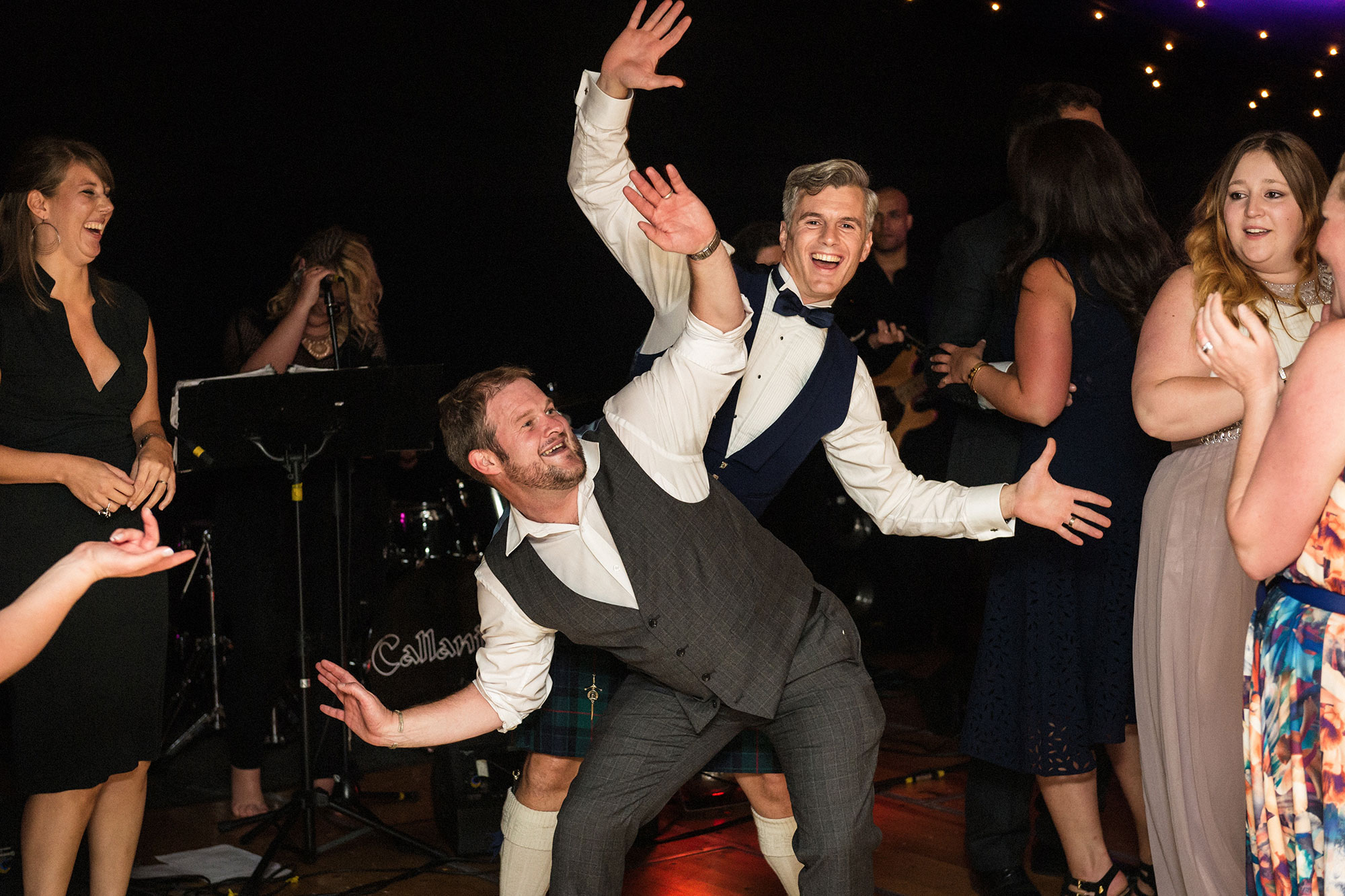Dancing at wedding East Lothian