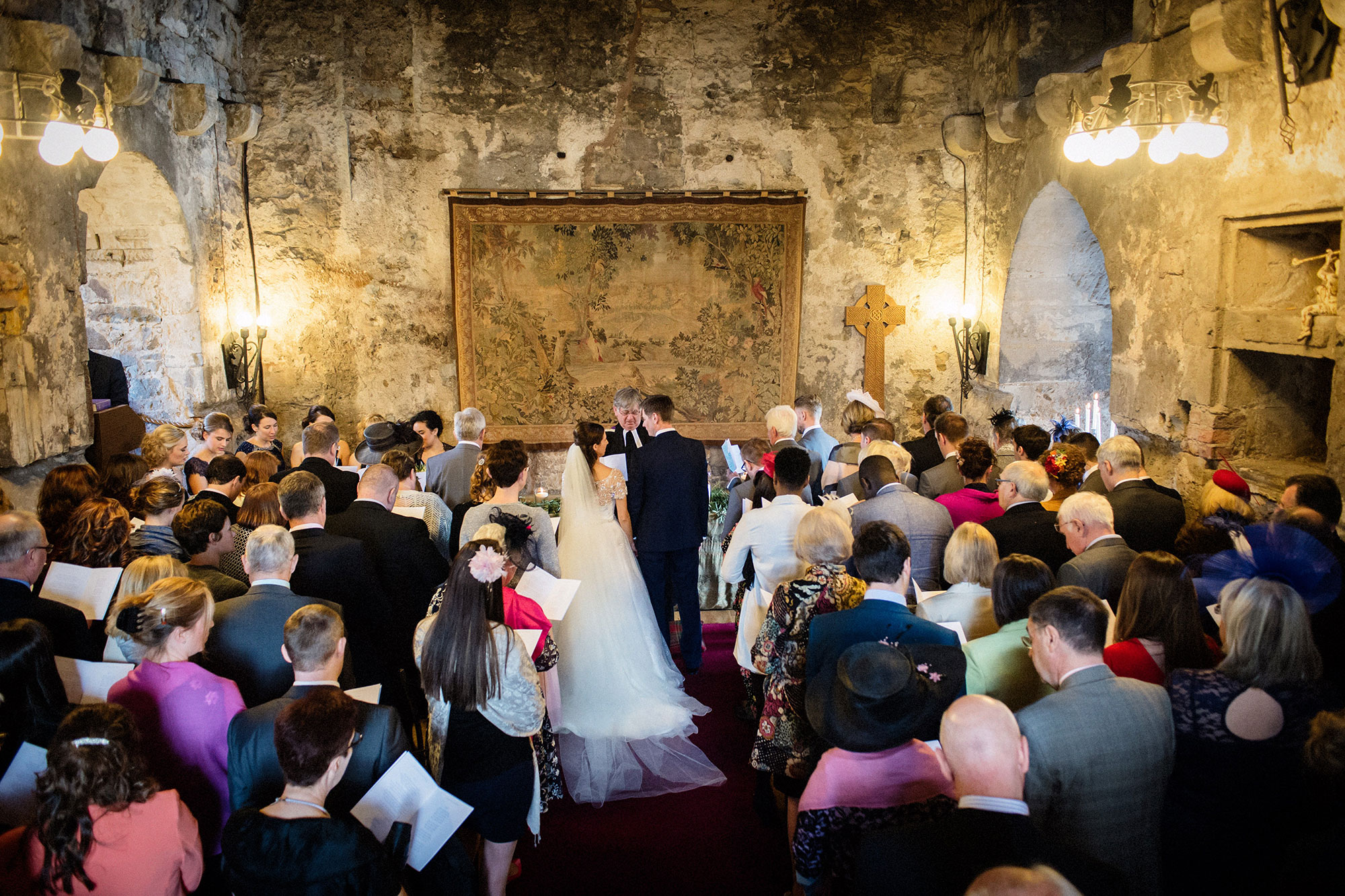 Wedding ceremony at Dundas Castle Edinburgh