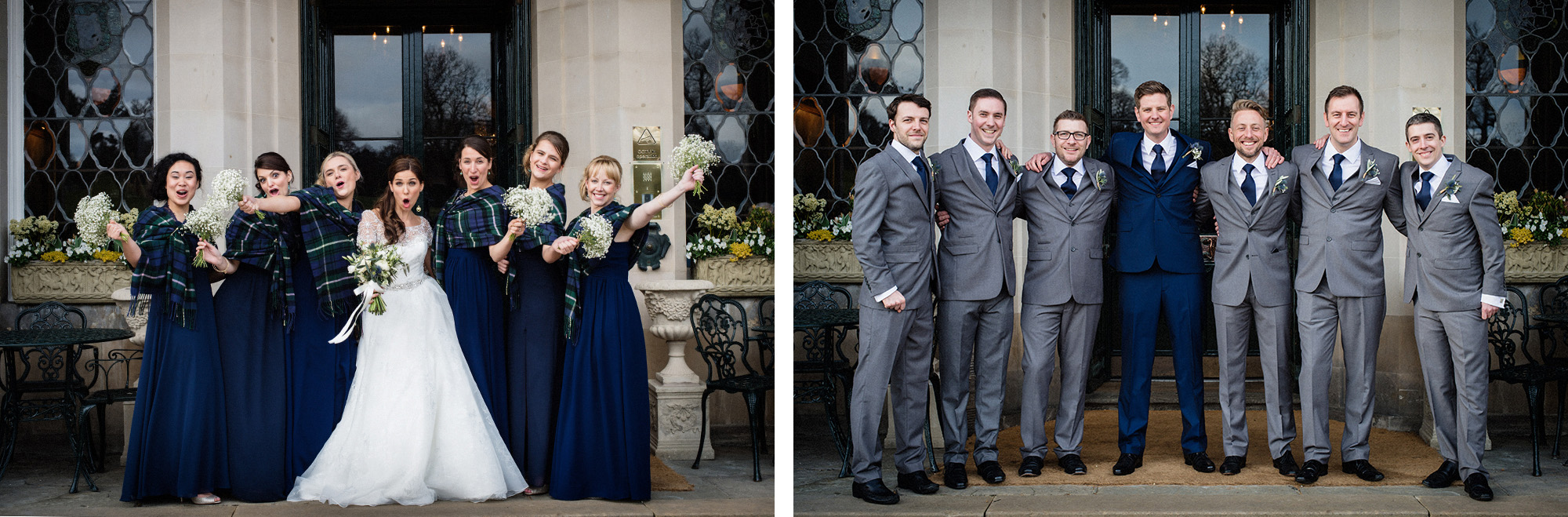 Family portraits wedding photos Dundas Castle