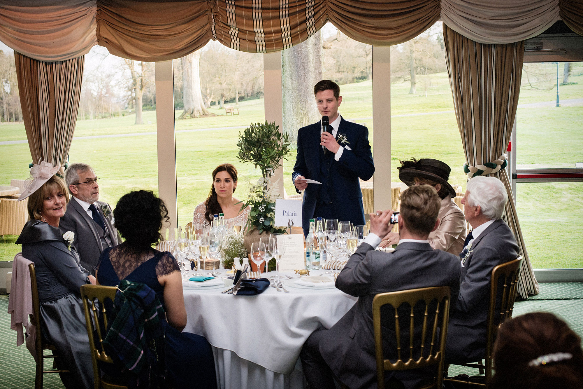 Wedding Dundas Castle Edinburgh speeches