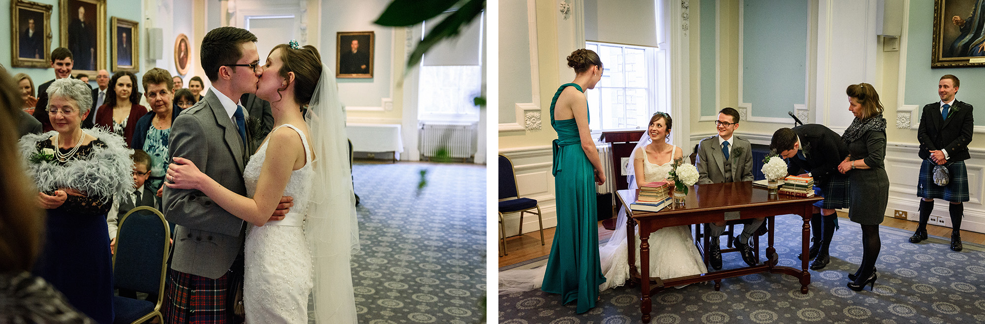 Wedding photography Surgeons Hall Edinburgh
