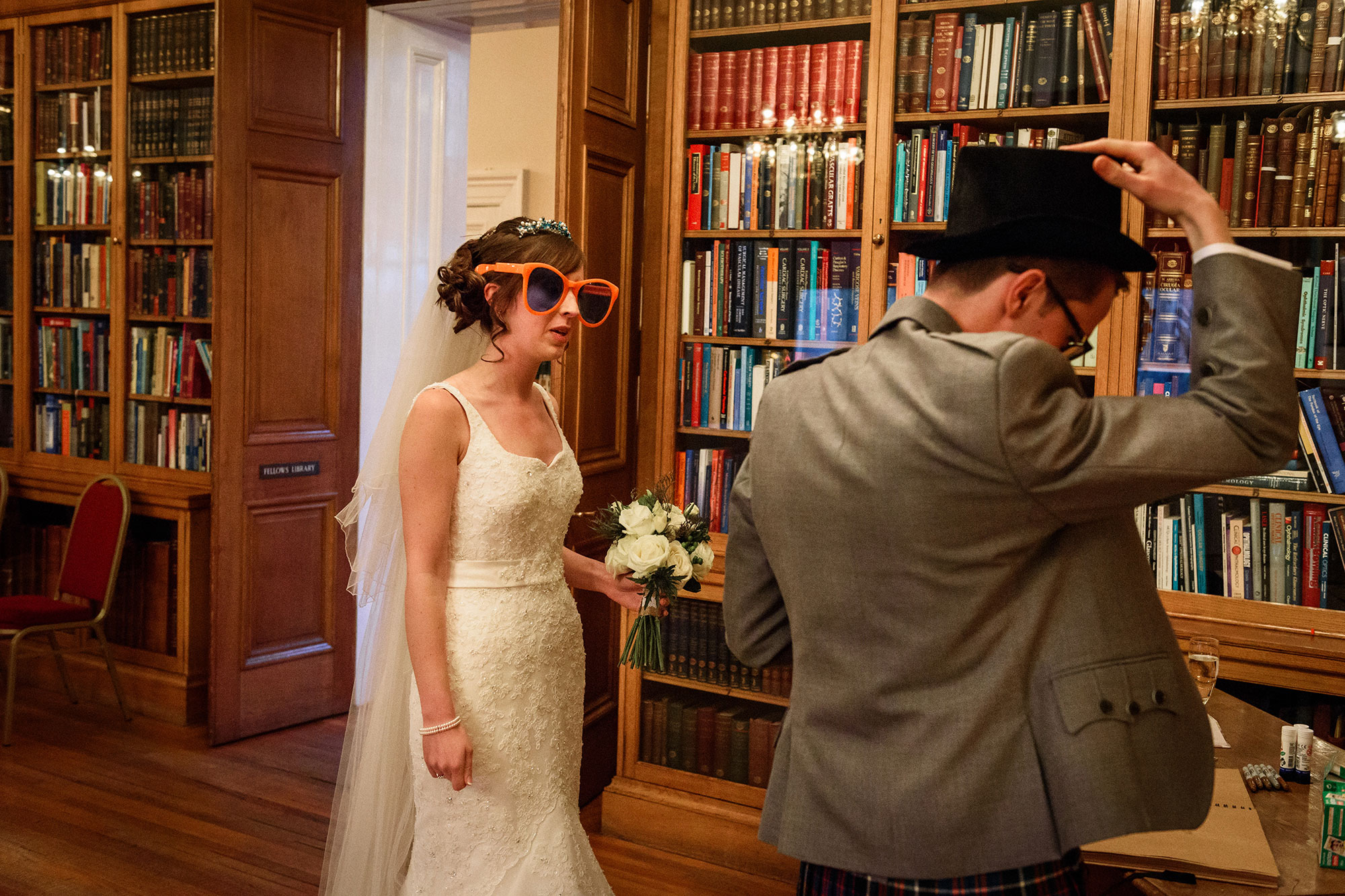 Wedding photos Surgeons Hall Edinburgh