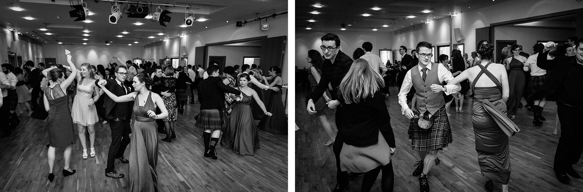 Reception at Surgeons Hall Edinburgh wedding