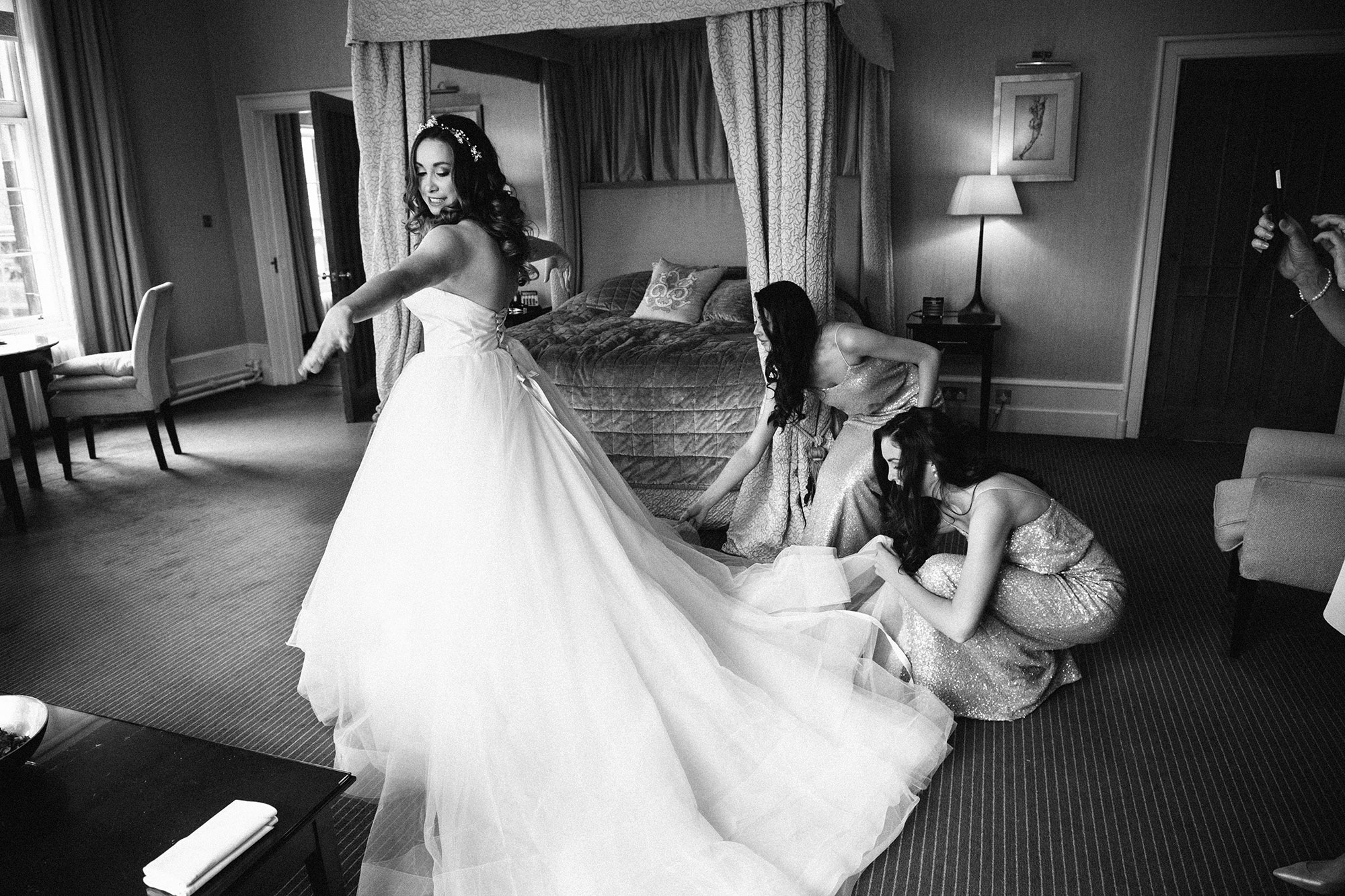 Bride before wedding Mar Hall Glasgow