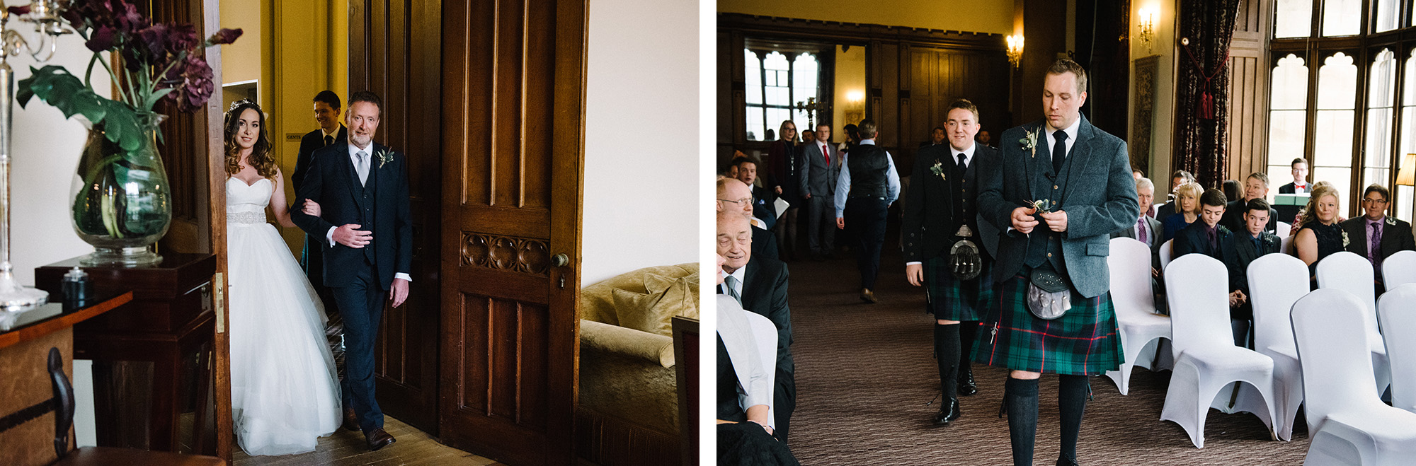 Before the wedding ceremony