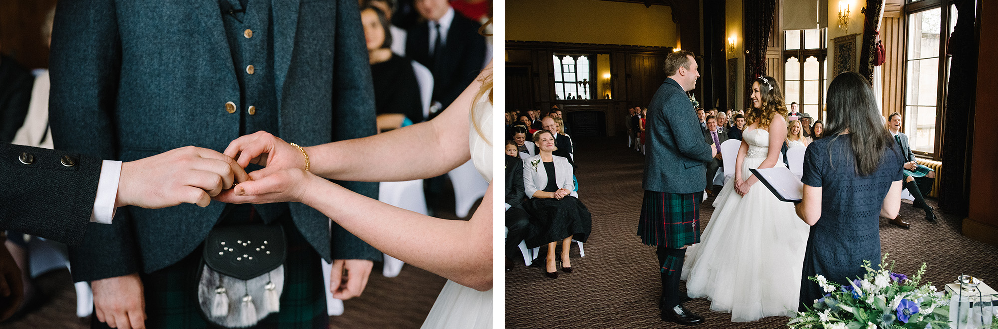 Wedding ceremony Mar Hall Glasgow