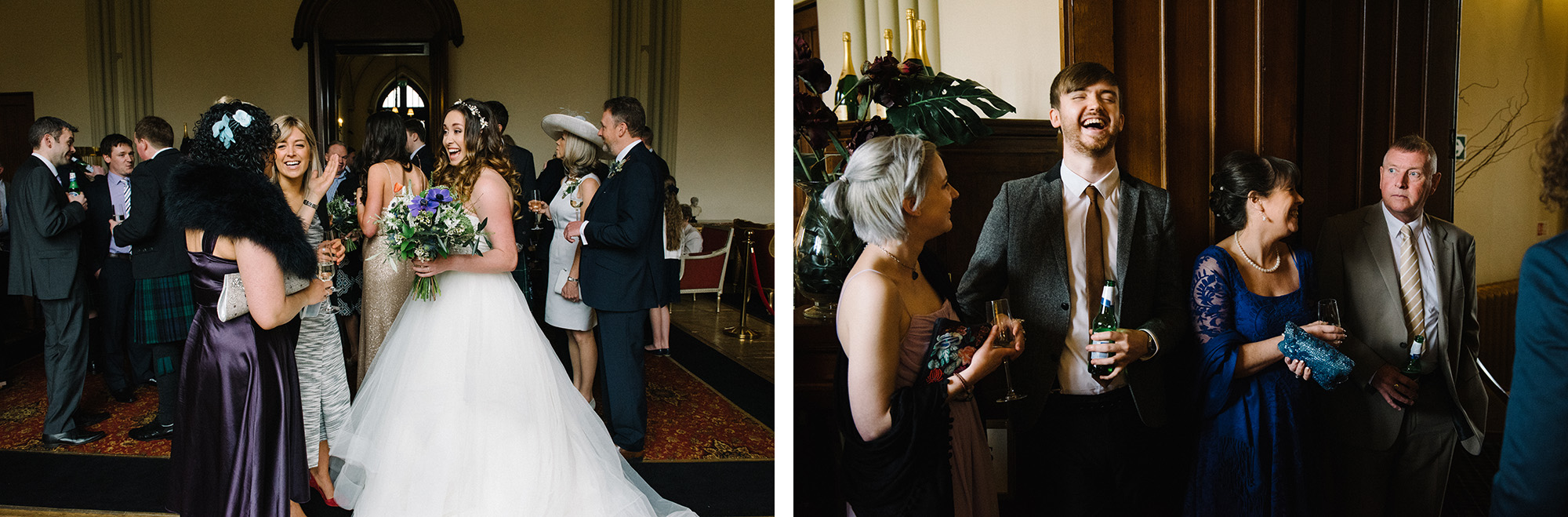 Drink reception wedding Mar Hall Glasgow