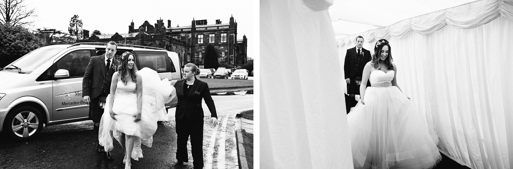 Bride and groom wedding Mar Hall Glasgow