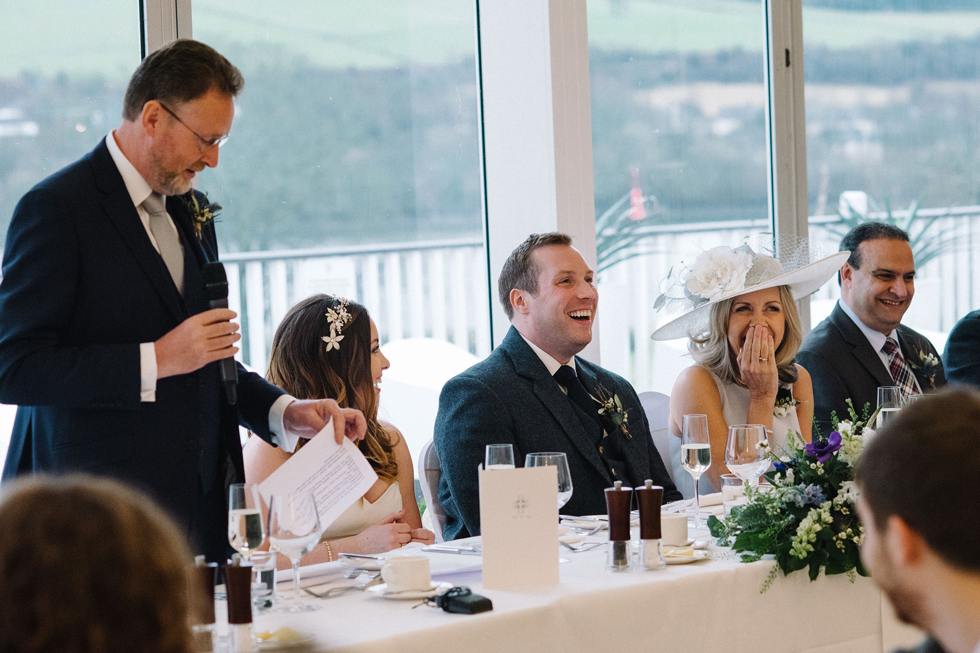 Speeches wedding Mar Hall Glasgow