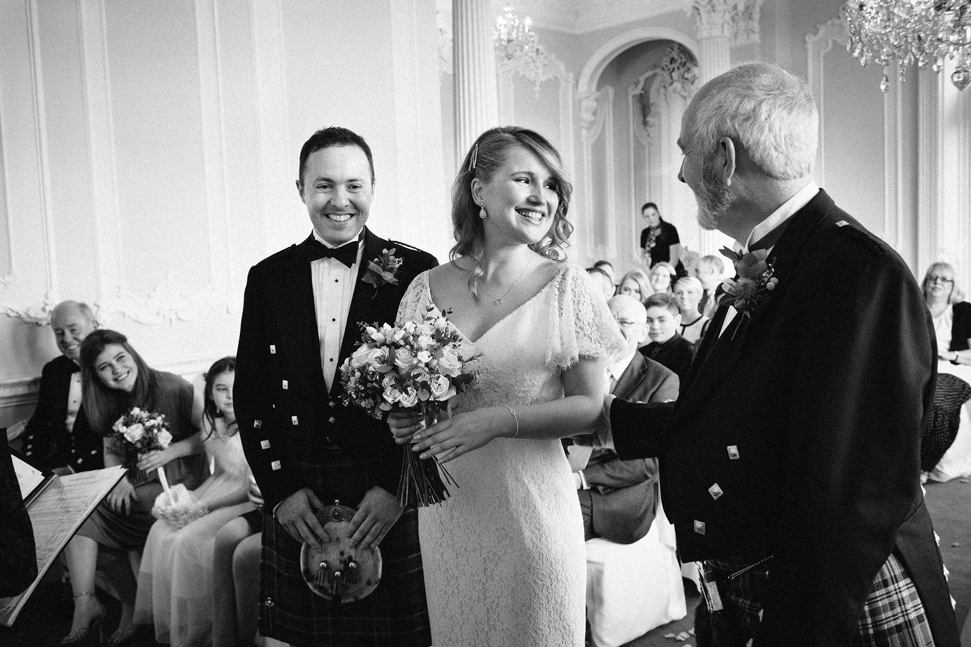 Wedding ceremony at Edinburgh Zoo