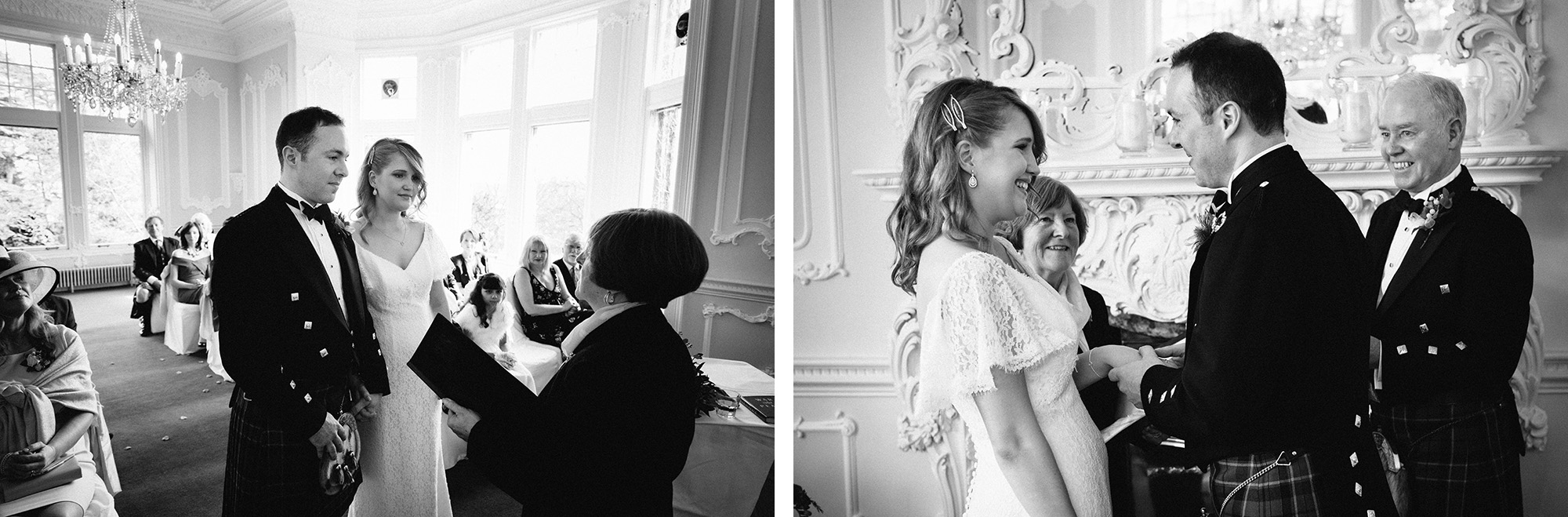 Edinburgh Zoo wedding ceremony photography