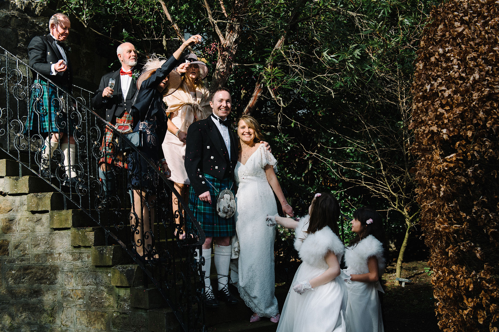 Wedding photography at Edinburgh Zoo