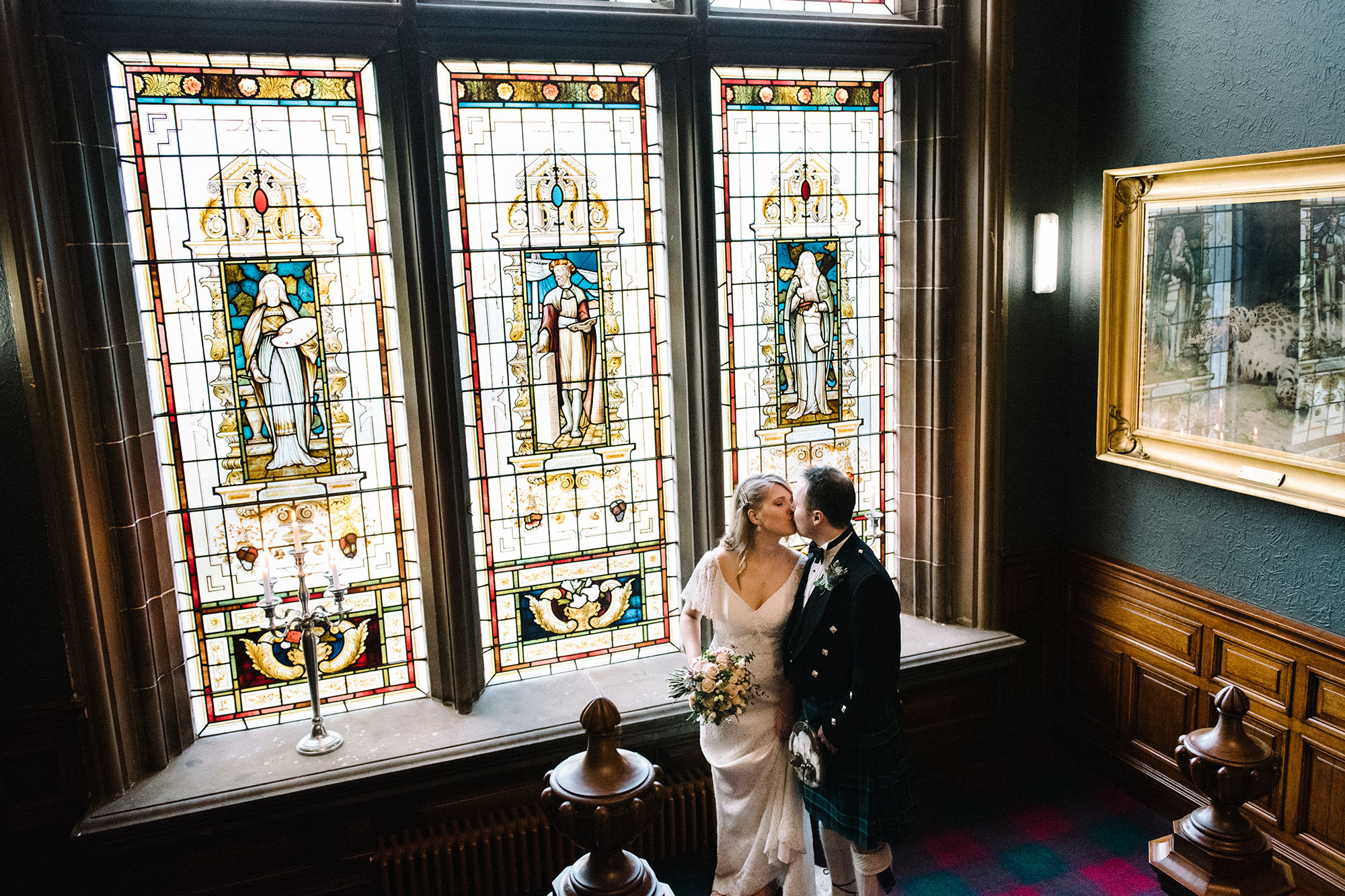 Edinburgh Zoo wedding photographer