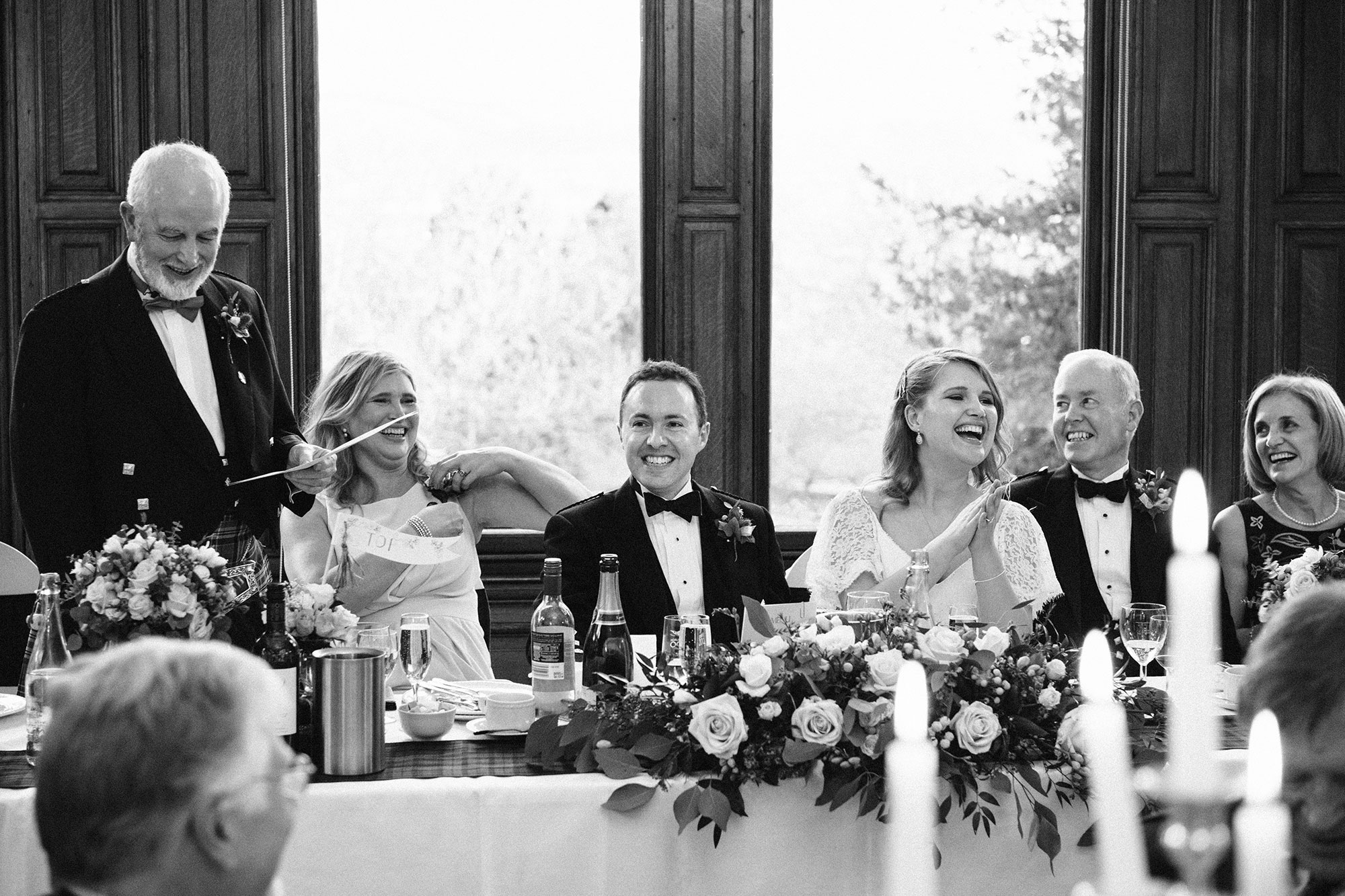 Speeches wedding photographer Edinburgh