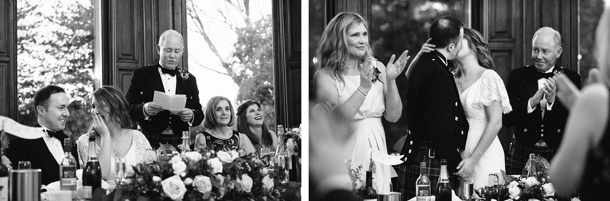 Speeches wedding photographer Edinburgh