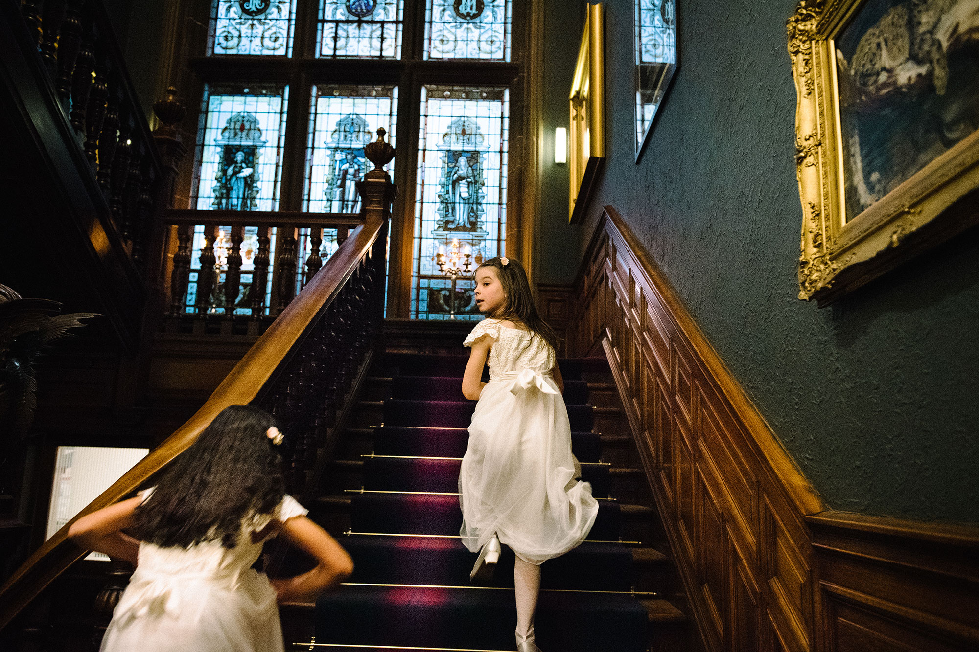 Flower girls wedding Edinburgh Zoo