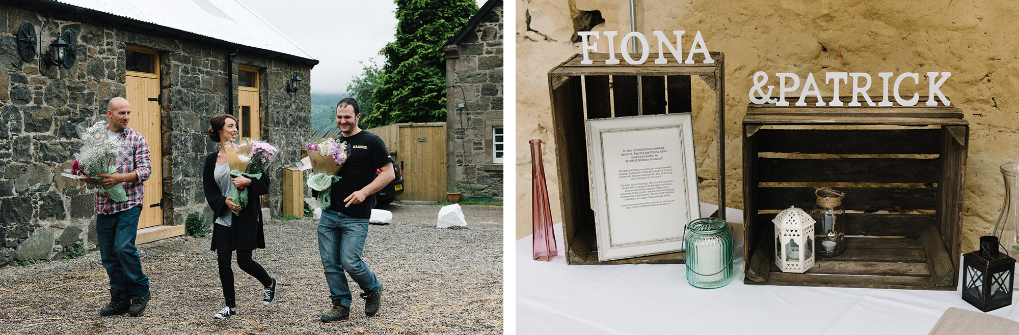 Comrie Croft Perth and Kinross wedding photography