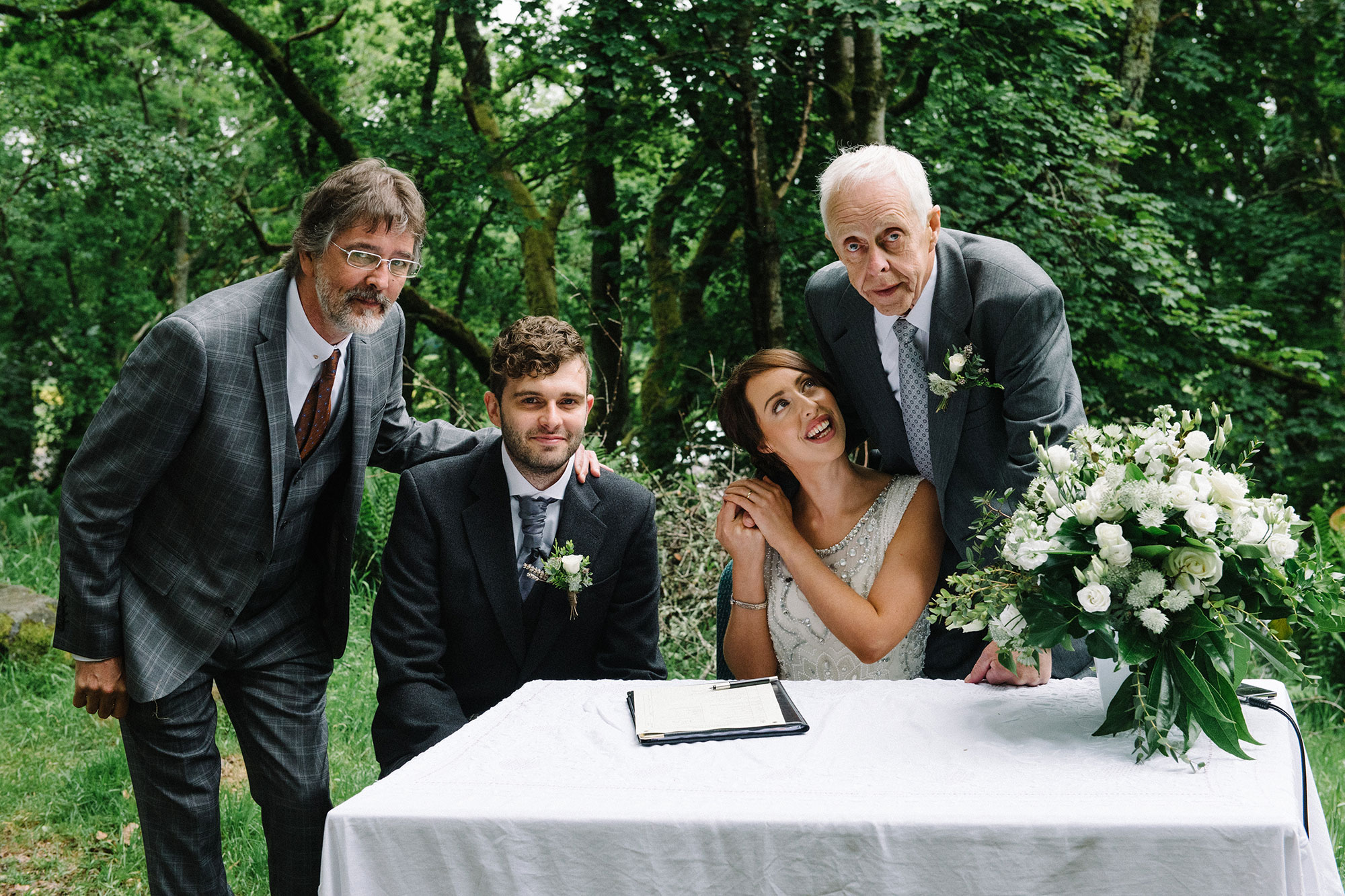 Wedding ceremony Comrie Croft Perth and Kinross