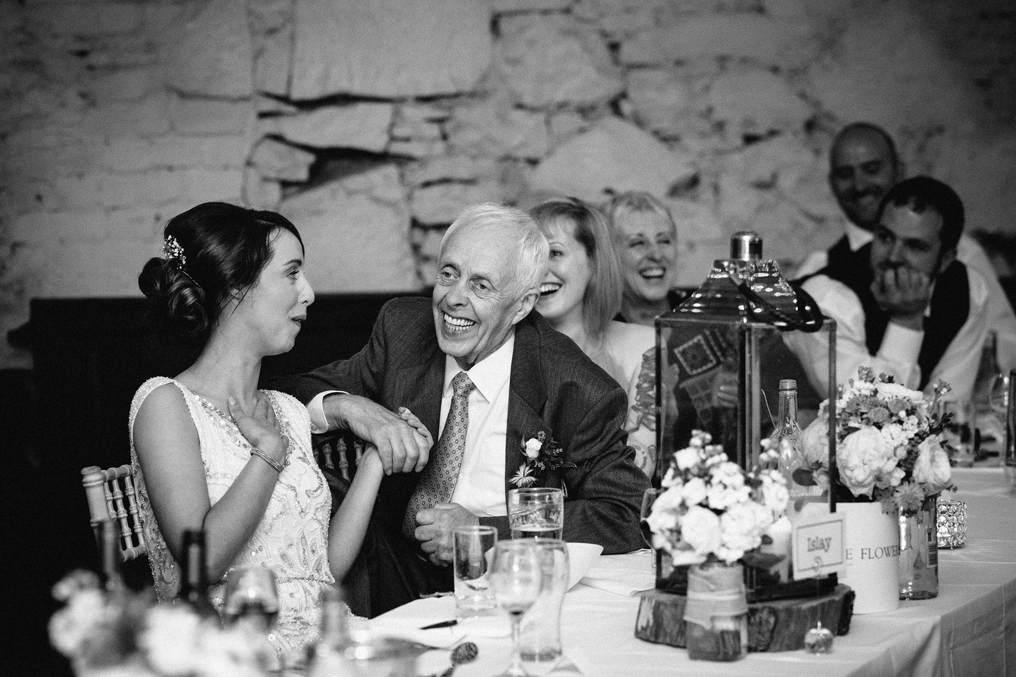 Father of the bride Comrie Croft Perth and Kinross wedding